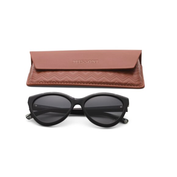 MISSONI Grey/black 57mm Cat Eye Sunglasses